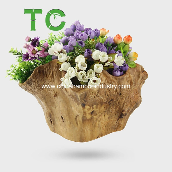 Wood Root Flower Basket